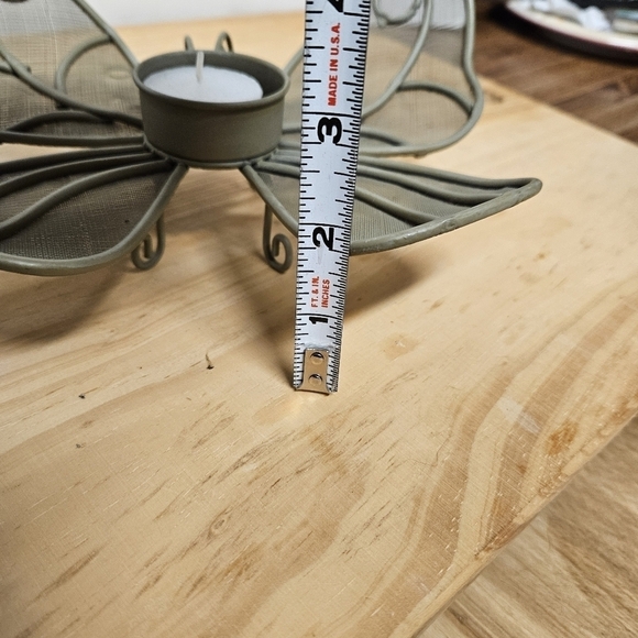 Vintage Iron and Metal Mesh Butterfly Votive Candle Holder - Picture 10 of 10